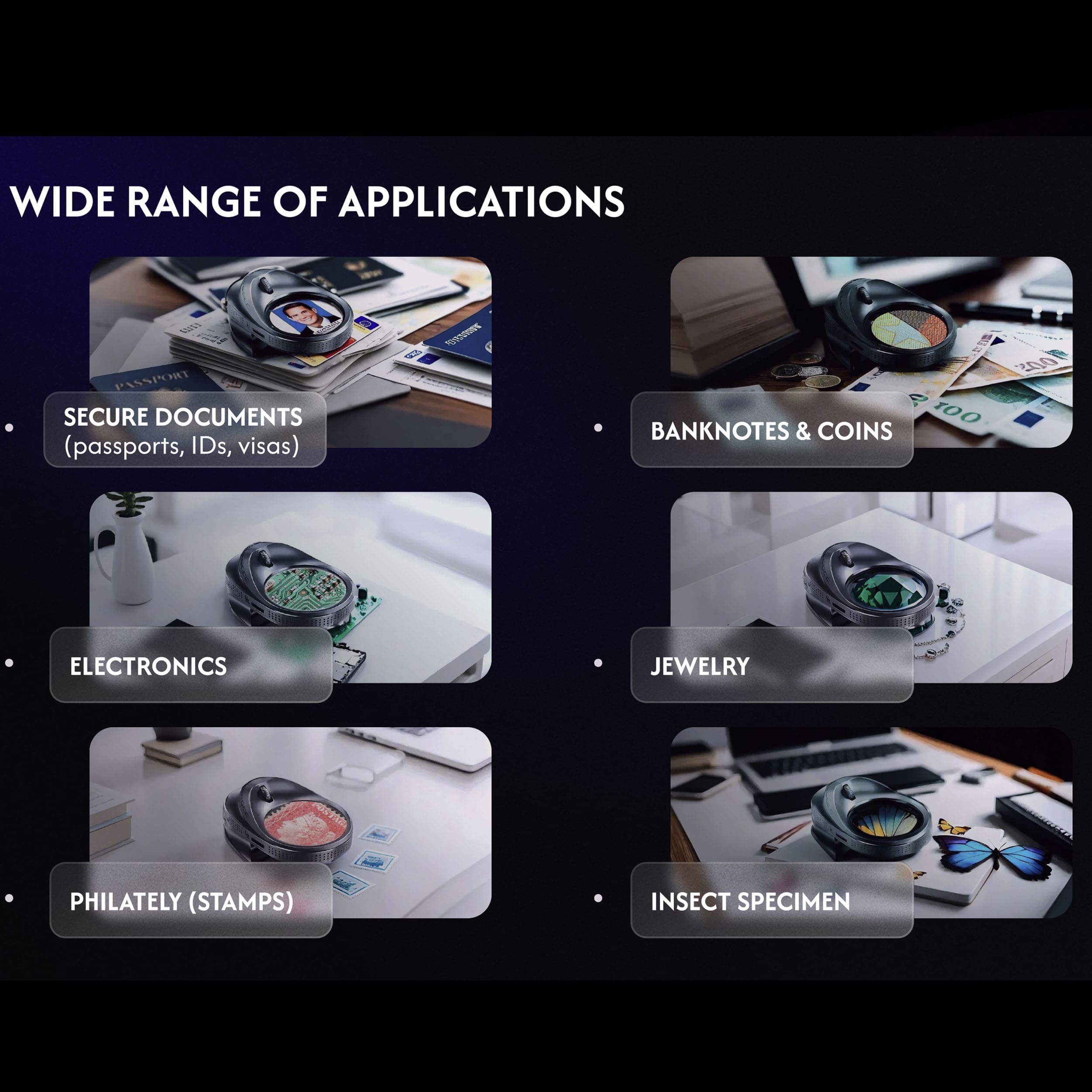 PressInspection Round-screen magnifying glass